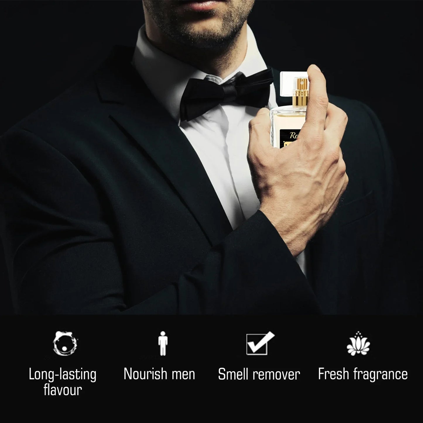 Roxelis 30/50ml Lasting Pheromone Perfume Men Cologne Series Fragrance Business Gentleman Charm Flirting Scent Dating Perfume