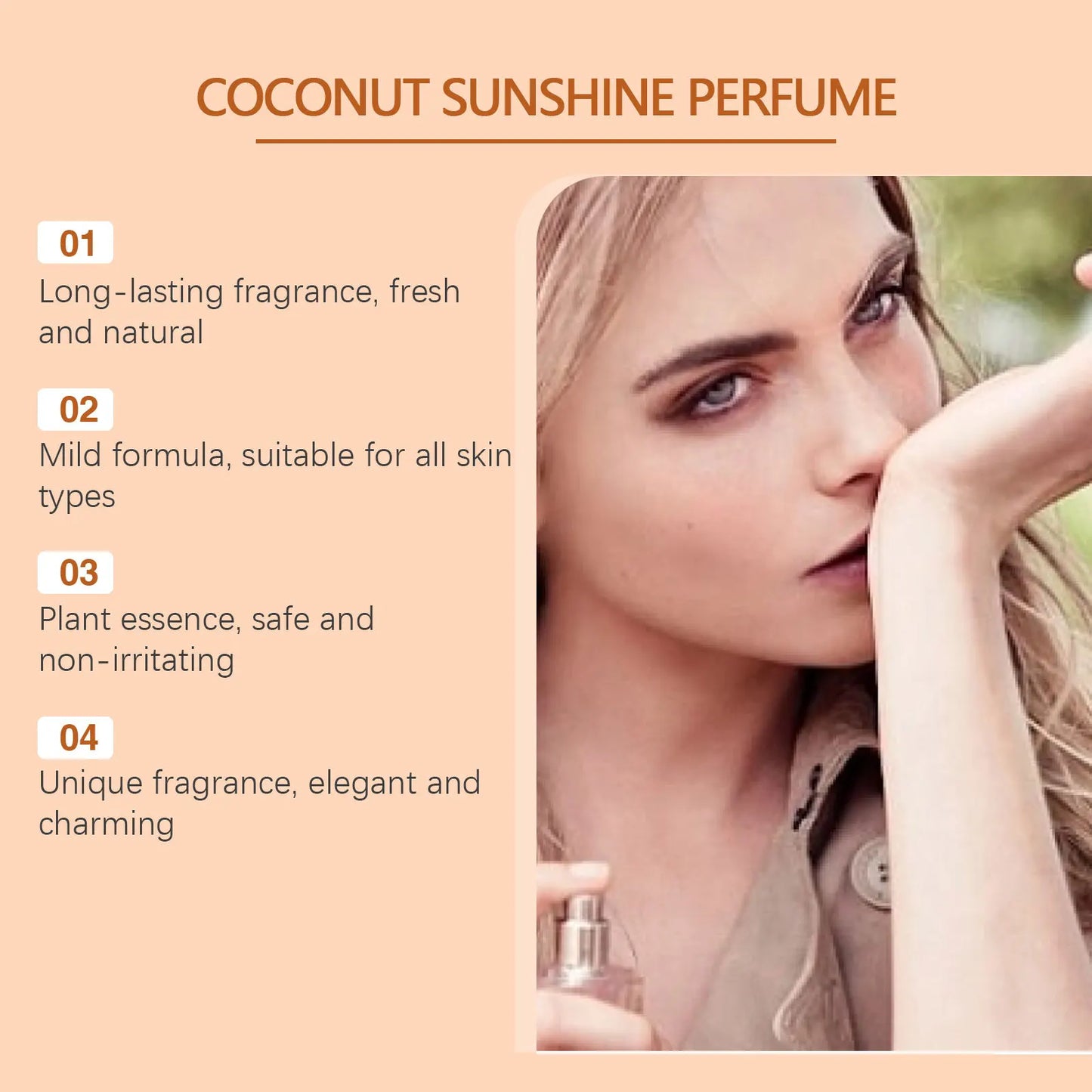 Roxelis 50ml Light Vanilla Perfume Mist Long Lasting Fragrance Natural Scent Pheromone Deodorant Dating Charming Release Perfume
