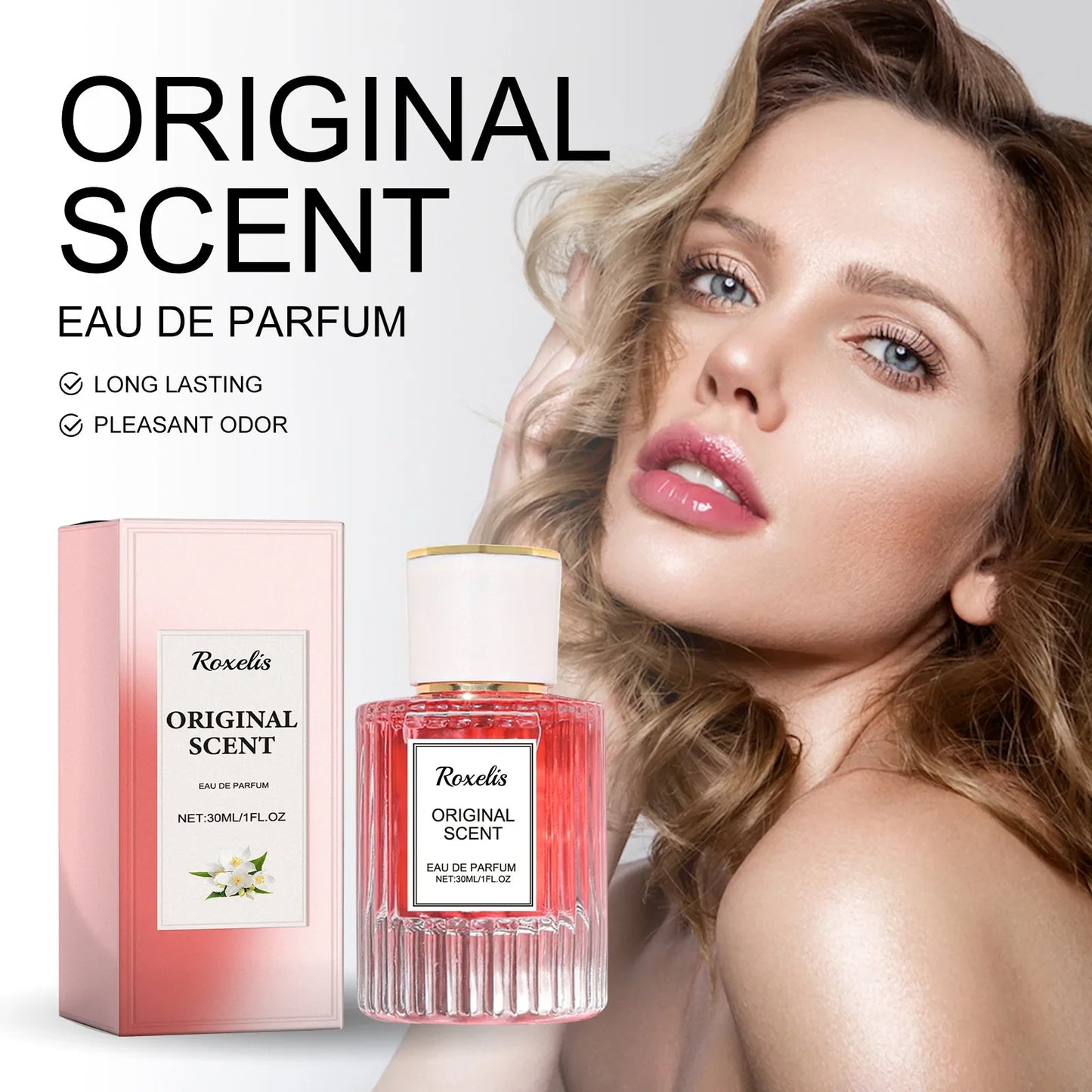Roxelis 100ml Jasmine Light Fragrance Perfume Spray/Balm Brazilian Scent Lasting Floral Aroma Deodorant Dating Charming Perfume
