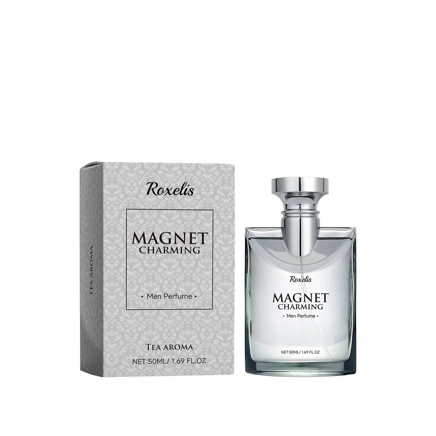 Roxelis 50ml Magnet Charming Men Perfume Tea Aroma Bergamot Lasting Fragrance Pheromone Dating Flirting Glamour Release Perfume