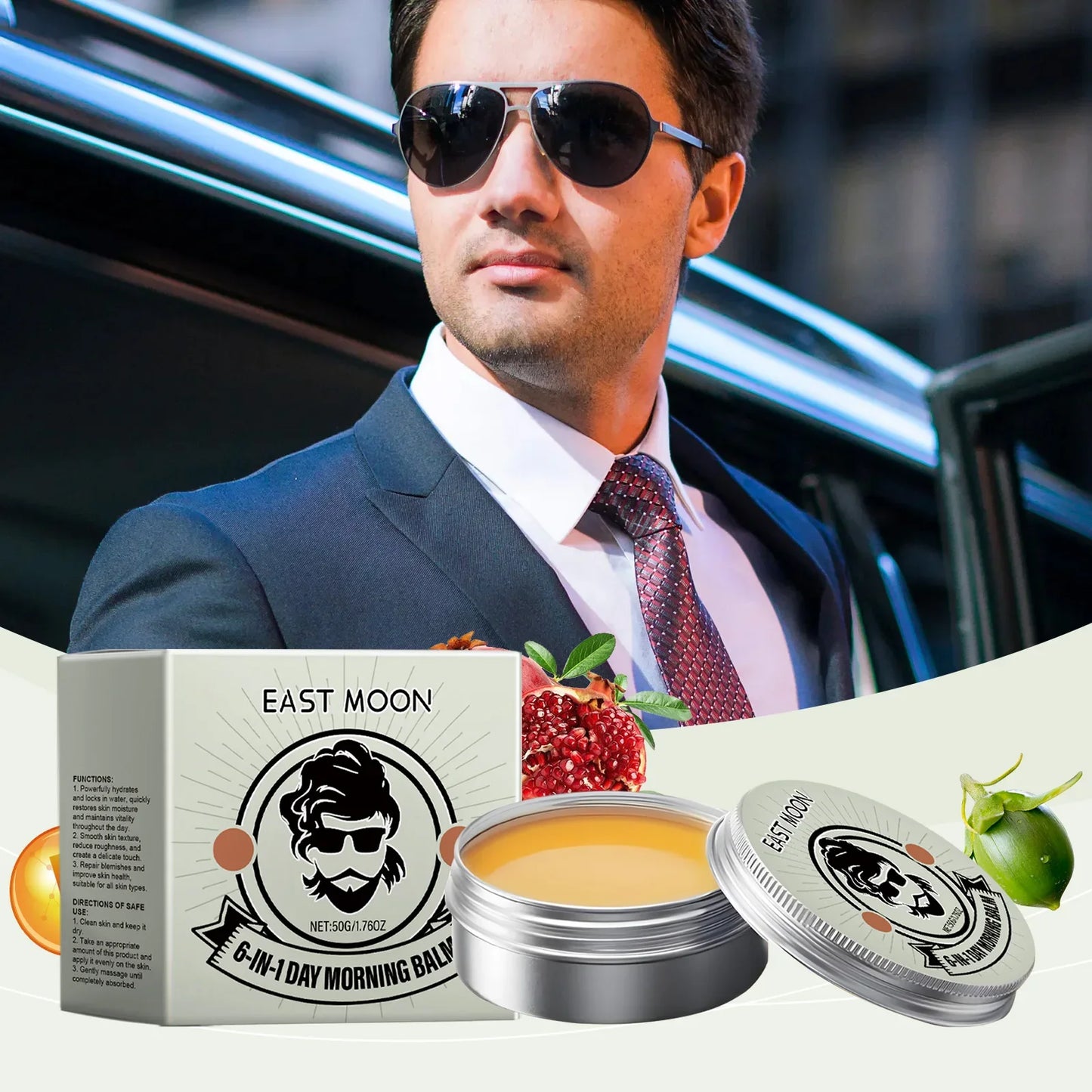 East Moon Charming Perfume For Men Collagen Cream Moisturizing Ointment Lasting Fragrance Release Charm Dating Romantic Perfume