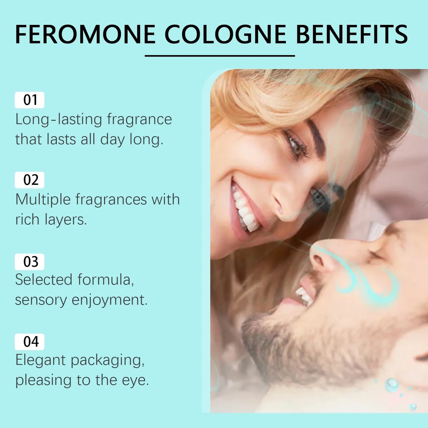 Roxelis 50ml Cologne Men'S Perfume Natural Fresh Fragrance Lasting Pheromone Deodorant Charm Release Flirting Perfume Spray