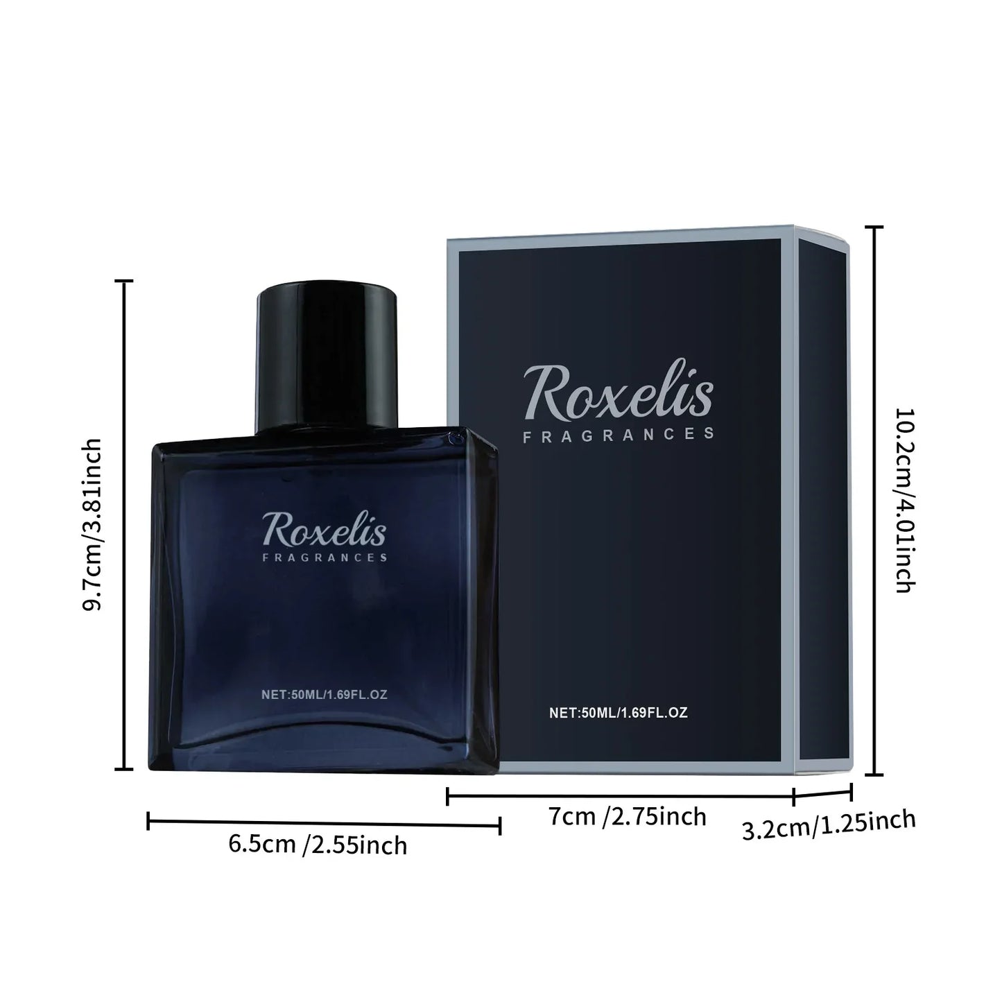 Roxelis 50ml Glamour Men Perfume Spray Bergamot Cologne Light Fragrance Romantic Pheromone Dating Atmosphere Flirting Perfume