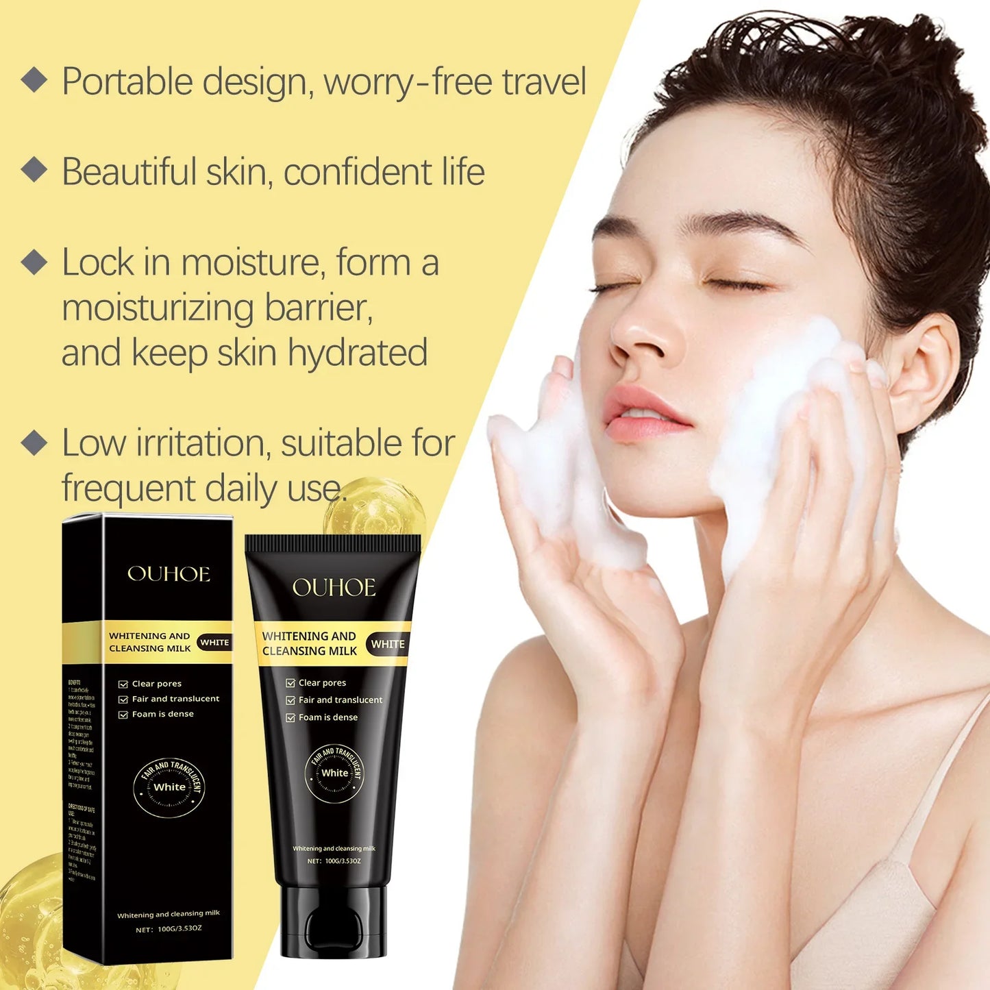 Ouhoe 50ml Glamour Pheromone Perfume Dating Scent Long Lasting Fragrance Bath Cleanser Face Scrub Deodorant Charm Perfume Spray