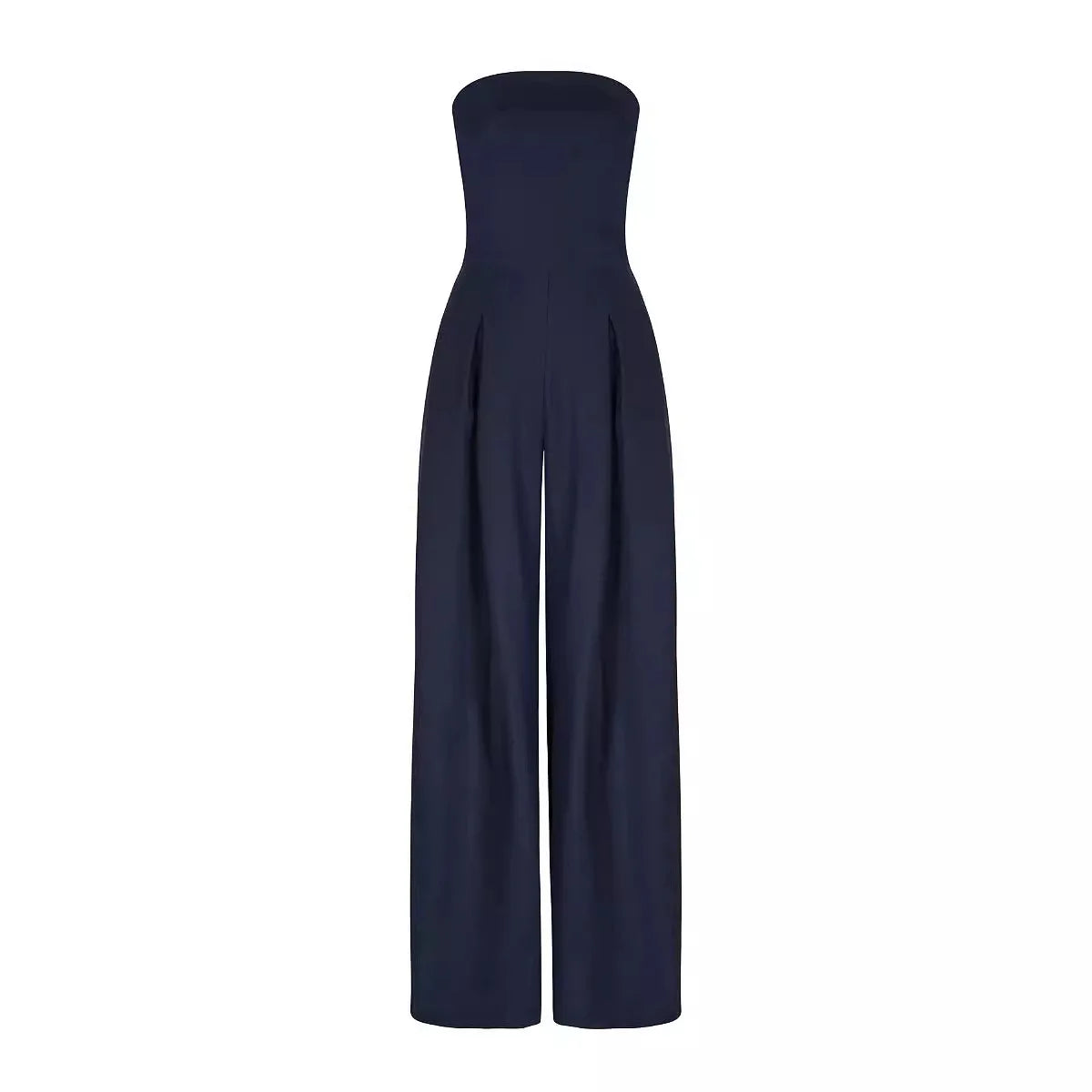 2025 Women's Jumpsuits Strapless Back Sexy Solid Color Temperament Party Evening Slim High Waist Bodysuit Women