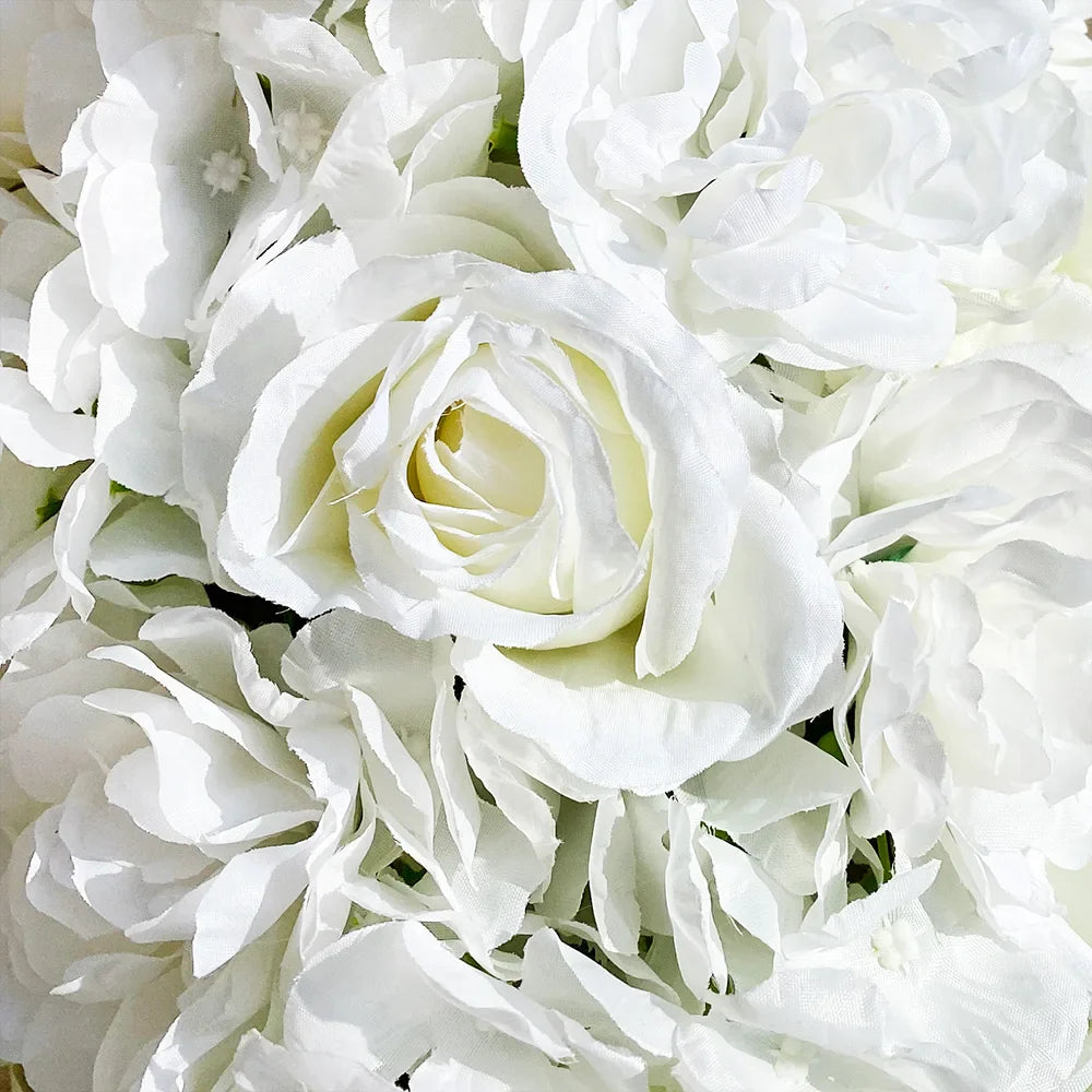 Wedding Wall Floral Panel Arrangement Backdrop 100cm Artificial Rose Flower Row DIY Decor
