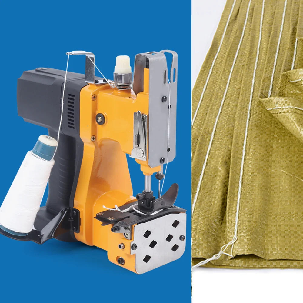 Durable Bag Sewing Machine, High Precision Gear Drive, Automatic Thread Cutter, 210W Power, Fast 1700 Stitches/Minute,