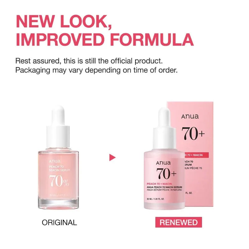 Korean Anua Heartleaf Peach 70 Niacinamide Essence Facial Whitening Serum Moisturizer Skincare Beauty Products for Glass Skin