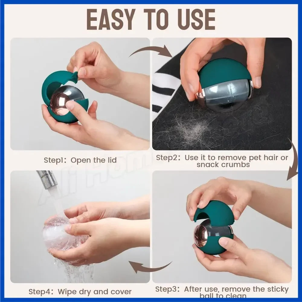 Lint Remover From Clothes Ball Hair Removal Laundry Reusable Sticky Lint Roller Travel Washable Pellet Remover Ball for Pet Hair