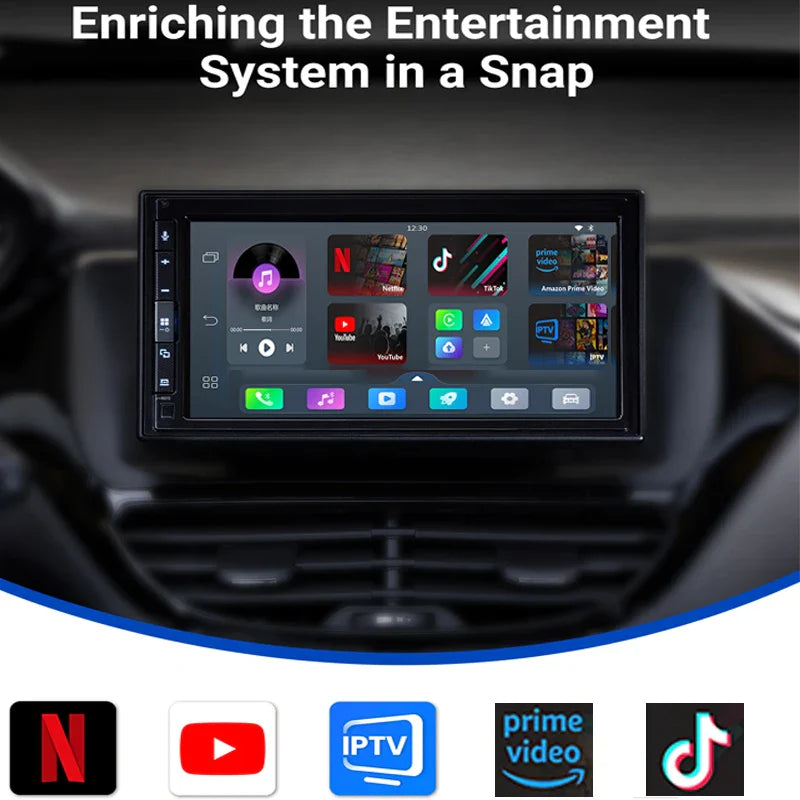 OTTOCAST Play2Video Pro Wireless CarPlay Android Auto Adapter Built in Youtube Netflix IPTV TikTokCar Accessories for Kia Toyota