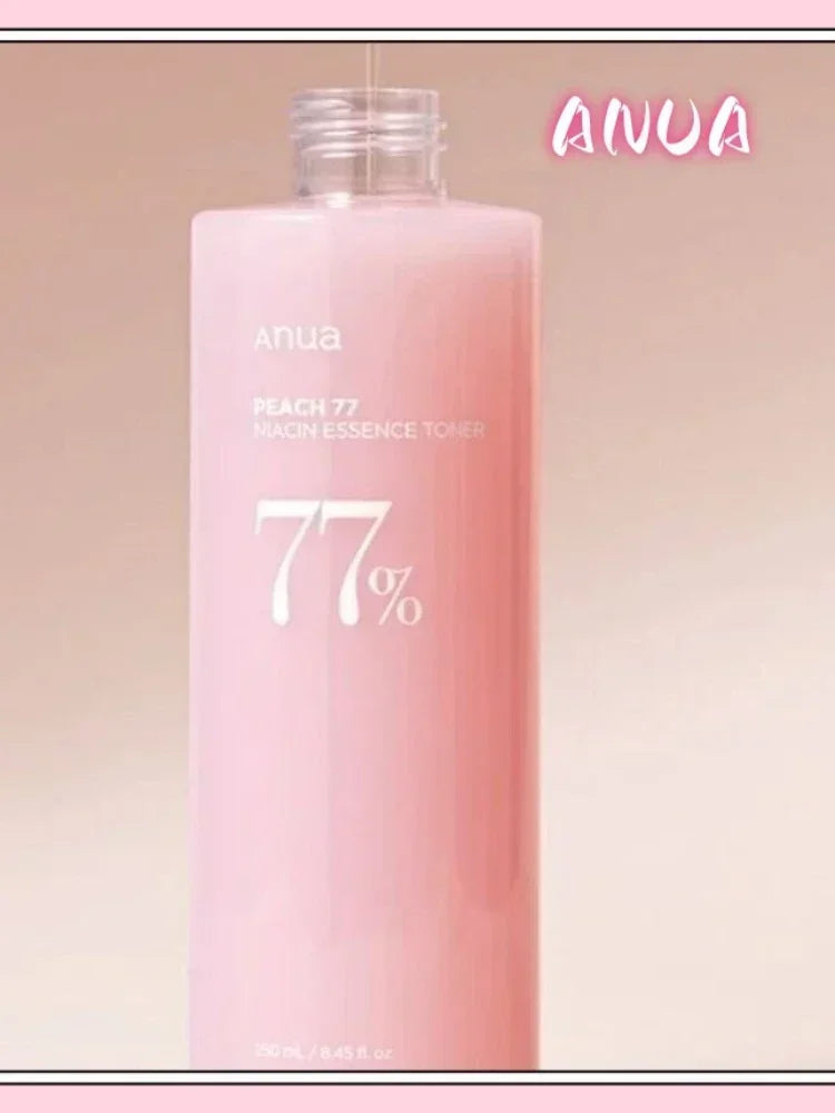 Anua Peach 77 Niacin Essence Toner 250ml AHA Vitamin C Ceramide Hyaluronic Acid Niacinamide Panthenol Whitening Korean Skin Care