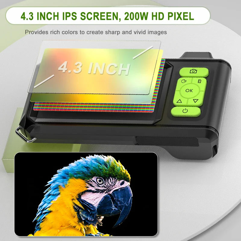 Industrial Endoscope 4.3'' IPS Screen HD1920P 5MP Autofocus Camera HD1080P Single Dual Triple Lens USB Car Inspection Borescope