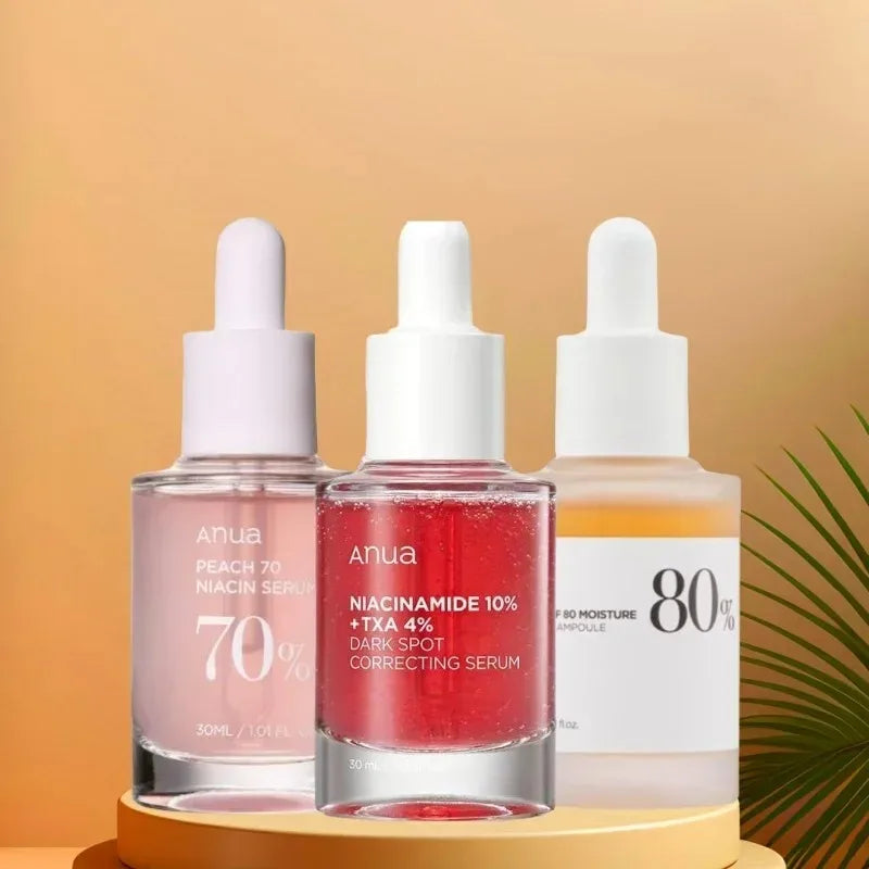 Korean Anua Heartleaf Peach 70 Niacinamide Essence Facial Whitening Serum Moisturizer Skincare Beauty Products for Glass Skin
