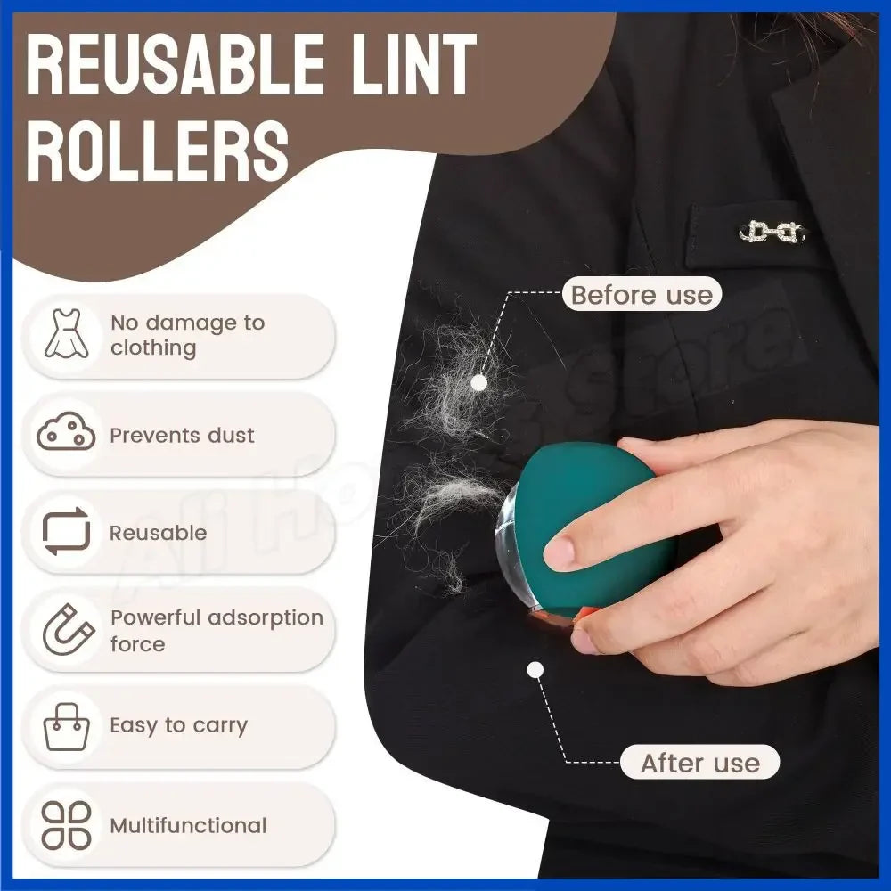 Lint Remover From Clothes Ball Hair Removal Laundry Reusable Sticky Lint Roller Travel Washable Pellet Remover Ball for Pet Hair