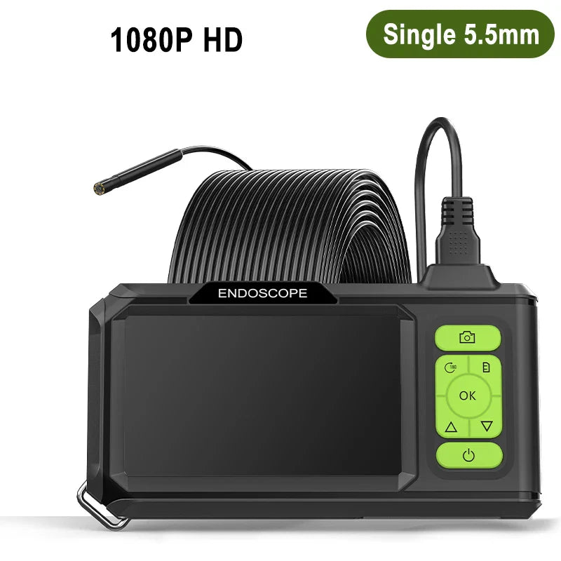 Industrial Endoscope 4.3'' IPS Screen HD1920P 5MP Autofocus Camera HD1080P Single Dual Triple Lens USB Car Inspection Borescope