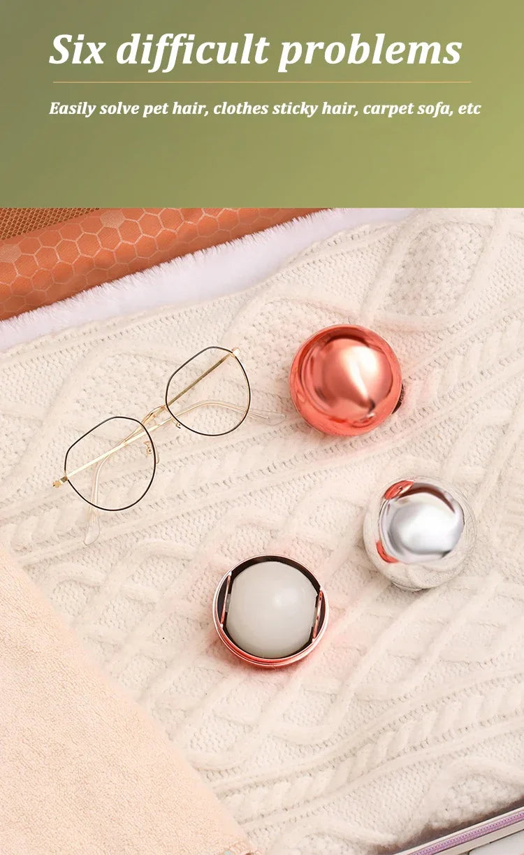 Clothes Dust Cleaning Ball Reusable Hair Remover Ball Pet Hair Lint Roller Washable Sticky Gel Lint Rollers Tool for Cat Dog