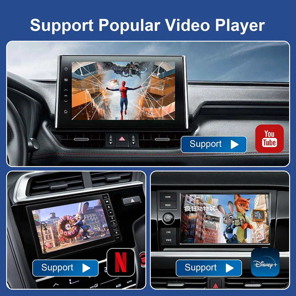 New Smart CarPlay Ai Box Android 13 TV Box Wifi Wireless Android Auto Built-in Play Store For Netflix YouTube OEM CarPlay Cars