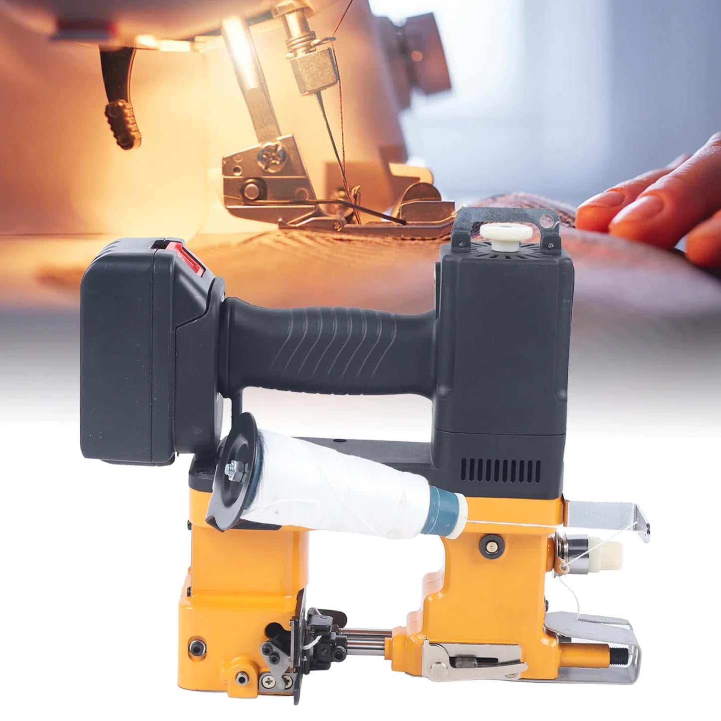 Durable Bag Sewing Machine, High Precision Gear Drive, Automatic Thread Cutter, 210W Power, Fast 1700 Stitches/Minute,