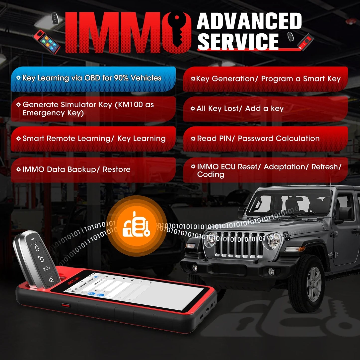 2025 Autel MaxiIM KM100 Key Fob Programming Tools KM100X key Programmer 60s Key Generation OBD IMMO Key Learning Key Free Update
