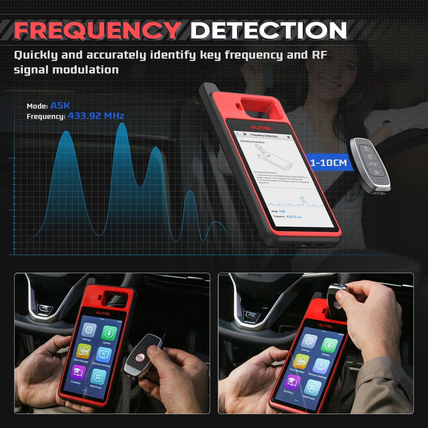 2025 Autel MaxiIM KM100 Key Fob Programming Tools KM100X key Programmer 60s Key Generation OBD IMMO Key Learning Key Free Update
