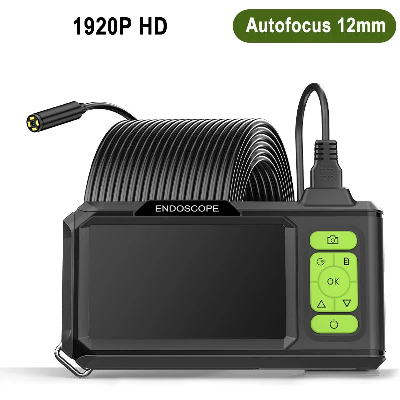 Industrial Endoscope 4.3'' IPS Screen HD1920P 5MP Autofocus Camera HD1080P Single Dual Triple Lens USB Car Inspection Borescope