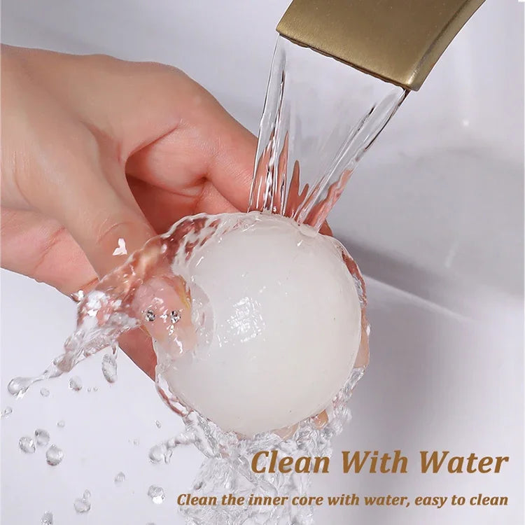 Clothes Dust Cleaning Ball Reusable Hair Remover Ball Pet Hair Lint Roller Washable Sticky Gel Lint Rollers Tool for Cat Dog