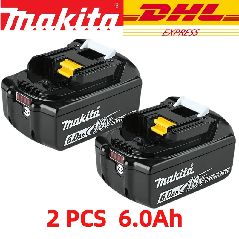 100% original Makita 18V 6.0Ah Rechargeable Battery ,For Makita BL1830 BL1830B BL1840 BL1840B BL1850 BL1850B Power Tools Battery
