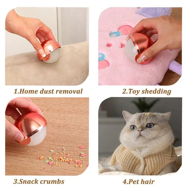 Clothes Dust Cleaning Ball Reusable Hair Remover Ball Pet Hair Lint Roller Washable Sticky Gel Lint Rollers Tool for Cat Dog