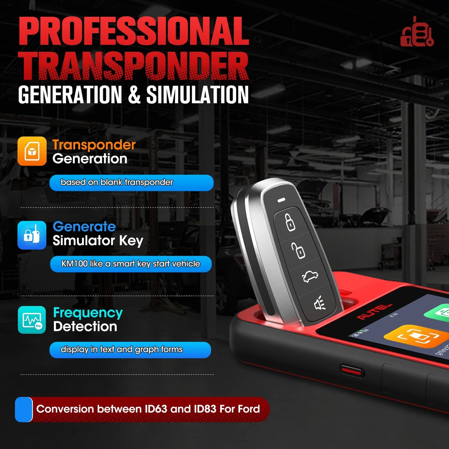 2025 Autel MaxiIM KM100 Key Fob Programming Tools KM100X key Programmer 60s Key Generation OBD IMMO Key Learning Key Free Update