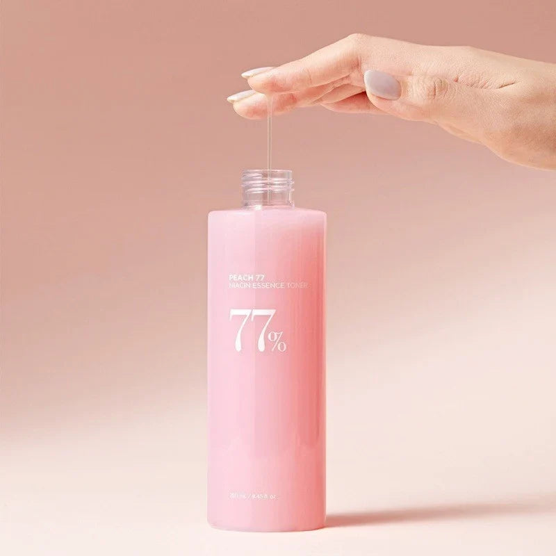 Anua Peach 77% Niacin Essence Toner 250ml and Peach 70% Niacinamide Serum Essence 30ml Moisturizing Ceramide Korean Original