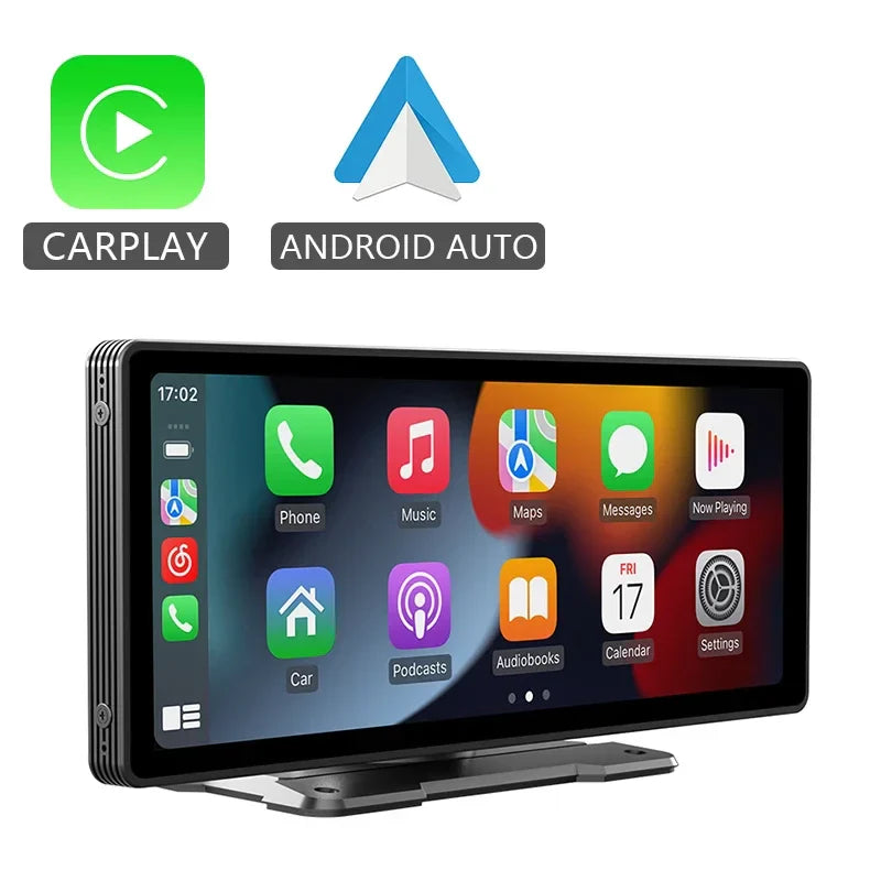 10.26" Car Mirror Radio Multimedia Video Player Universal Wireless Carplay Android Auto Screen With Bluetooth AUX USB
