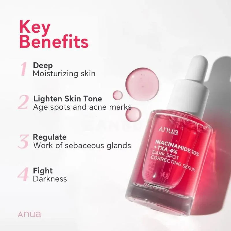 Korean Anua Heartleaf Peach 70 Niacinamide Essence Facial Whitening Serum Moisturizer Skincare Beauty Products for Glass Skin