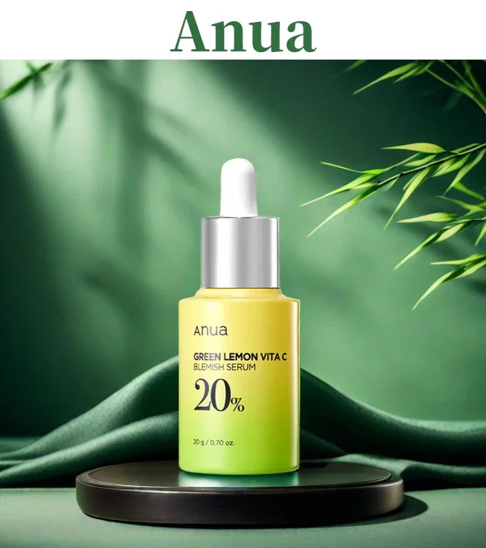 Anua Green Lemon Vitamin C Serum with Vitamin E,face serum,Hyaluronic & Ferulic Acid (0.67 fl.oz / 20ml ) skin care products