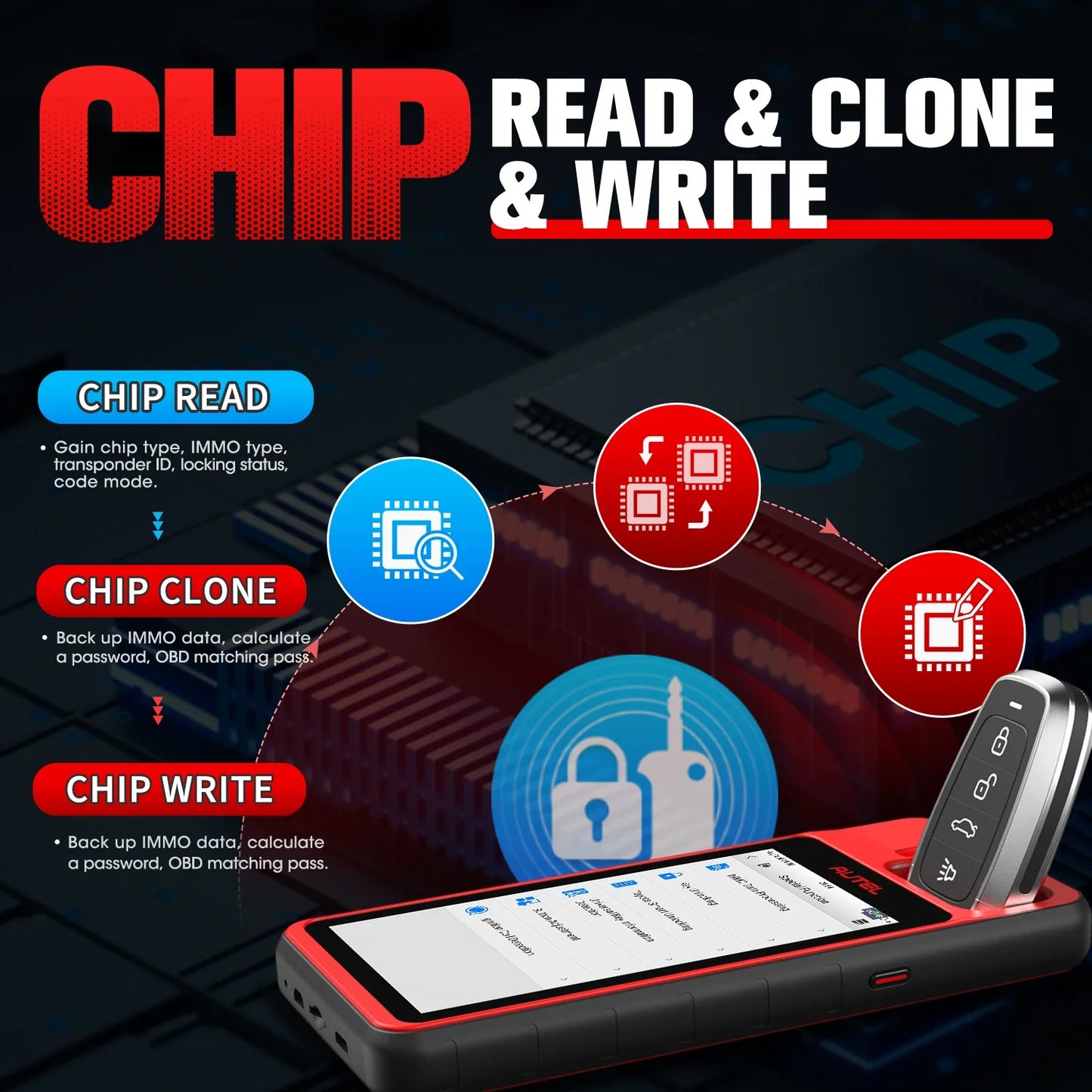 2025 Autel MaxiIM KM100 Key Fob Programming Tools KM100X key Programmer 60s Key Generation OBD IMMO Key Learning Key Free Update