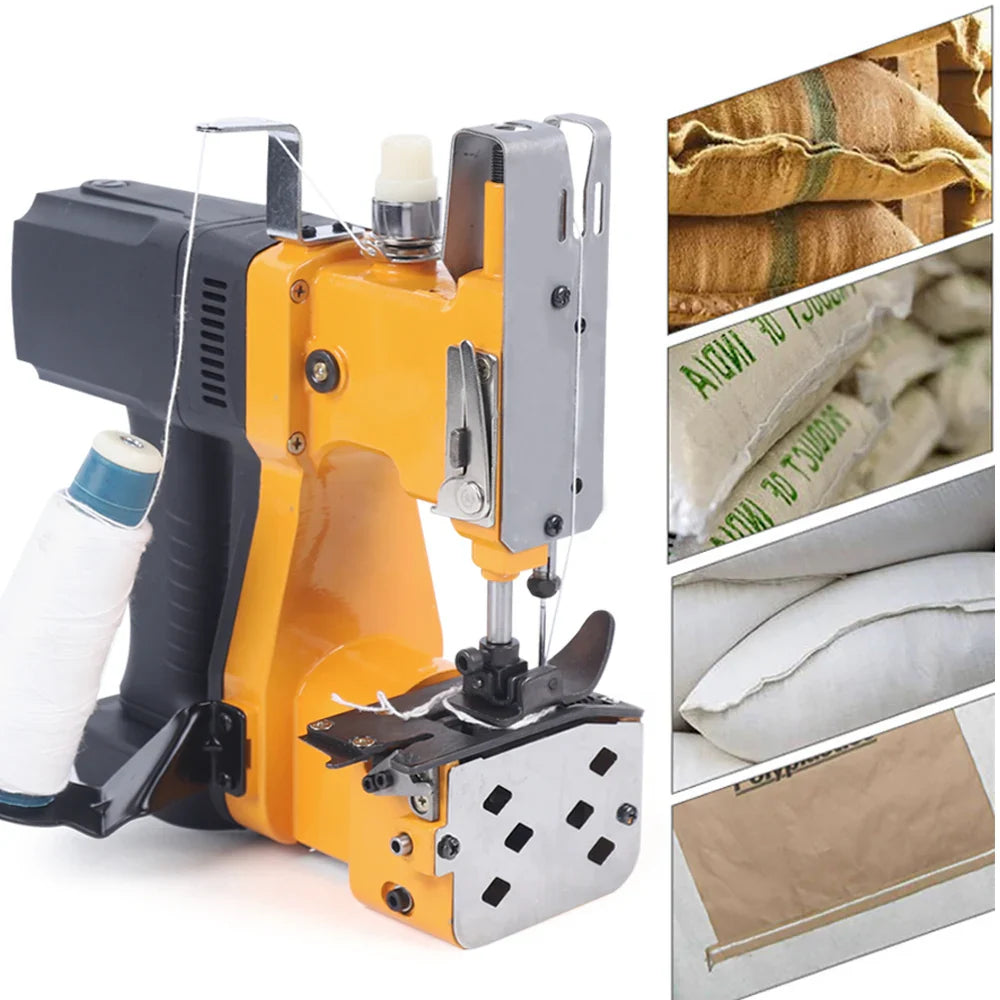 Durable Bag Sewing Machine, High Precision Gear Drive, Automatic Thread Cutter, 210W Power, Fast 1700 Stitches/Minute,