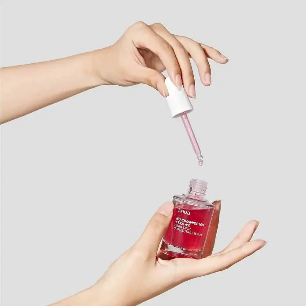Anua 10% Niacinamide + 4% Hyaluronic Acid Face Serum Ceramide Vitamin B12 Natural Pigment 30ml Skin Care Products Night Essence
