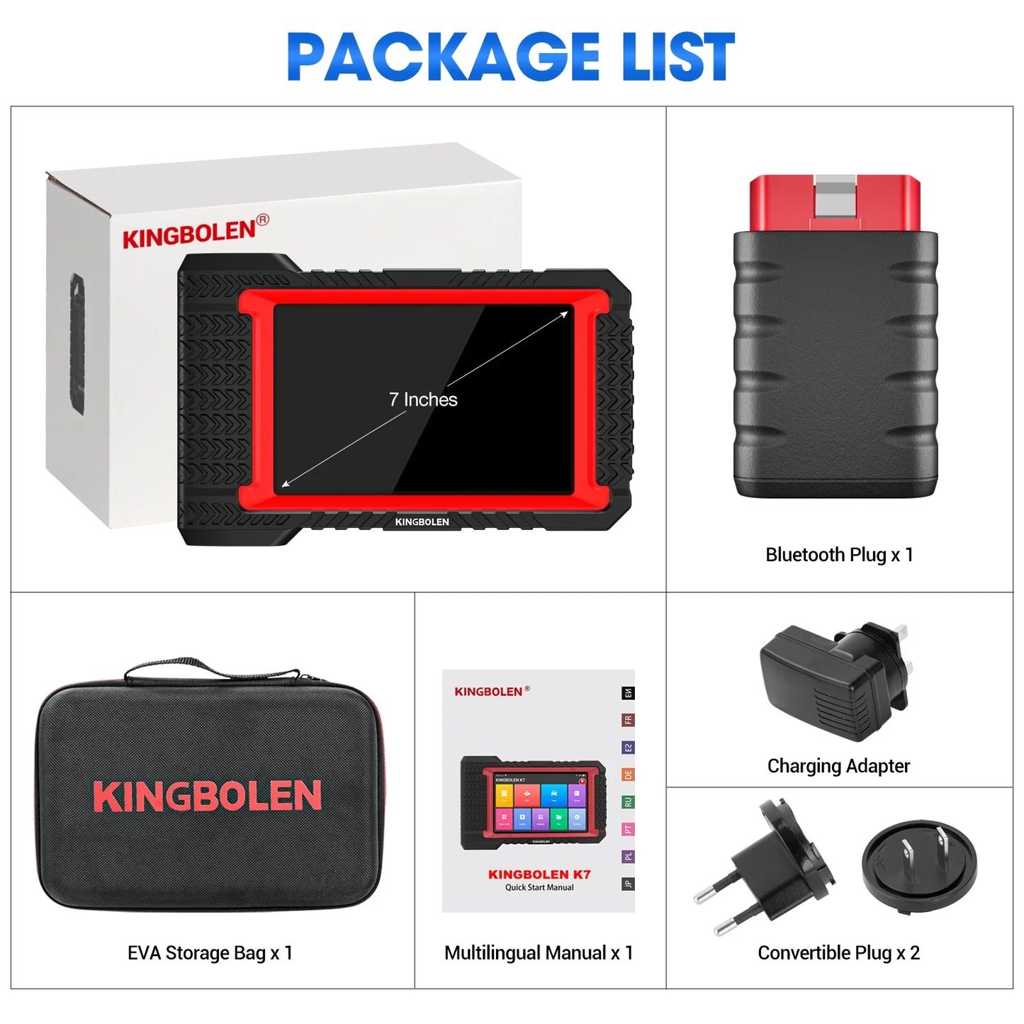 KINGBOLEN K7 ALL System Diagnostic Tool ECU Coding Active Test AF Reset 28 Resets 3 Years Free PK MK808 LAUNCH X431 CRP919E