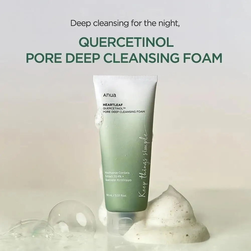 Anua Facial Cleanser Heartleaf Succinic Moisture Cleansing Foam Deep Cleaning Oil Control Pore Soothing Korean Cosmetic SkinCare