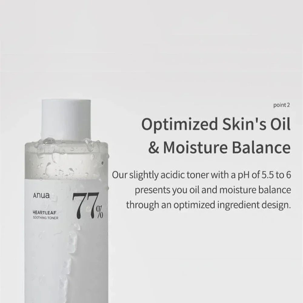 ANUA Korean Houttuynia cordata toner 77% soothing oil control astringent pores toner suitable for sensitive skin 250ml