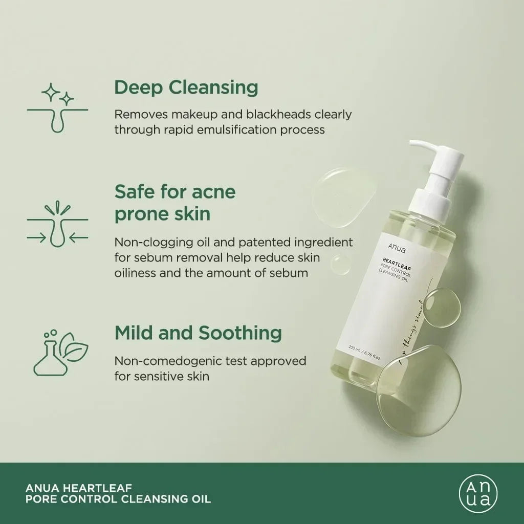 Anua Heartleaf Original Skincare Products Moisturizing Rice Toner Niacinamide Whitening Serum Cleansing Oil Peach 70% Essence