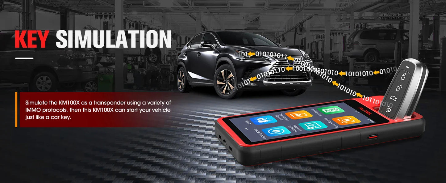 2025 Autel MaxiIM KM100 Key Fob Programming Tools KM100X key Programmer 60s Key Generation OBD IMMO Key Learning Key Free Update