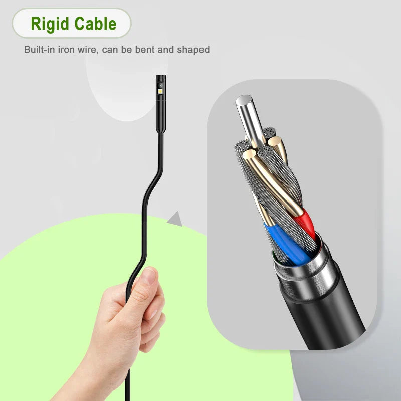 Industrial Endoscope 4.3'' IPS Screen HD1920P 5MP Autofocus Camera HD1080P Single Dual Triple Lens USB Car Inspection Borescope