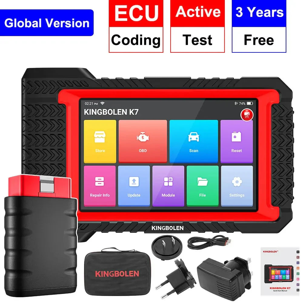 KINGBOLEN K7 ALL System Diagnostic Tool ECU Coding Active Test AF Reset 28 Resets 3 Years Free PK MK808 LAUNCH X431 CRP919E