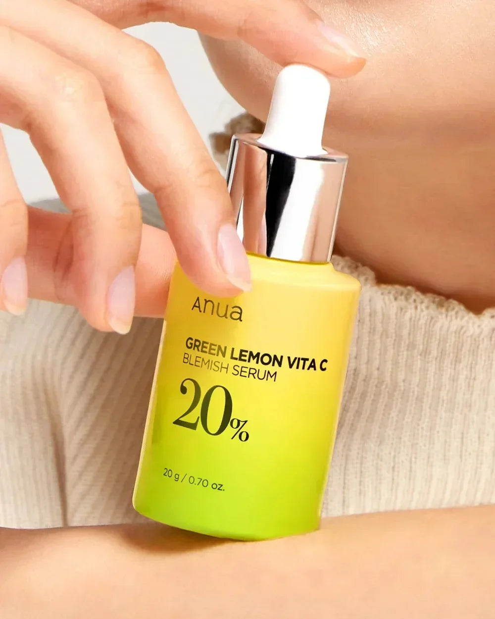 Anua Green Lemon Vitamin C Serum with Vitamin E,face serum,Hyaluronic & Ferulic Acid (0.67 fl.oz / 20ml ) skin care products