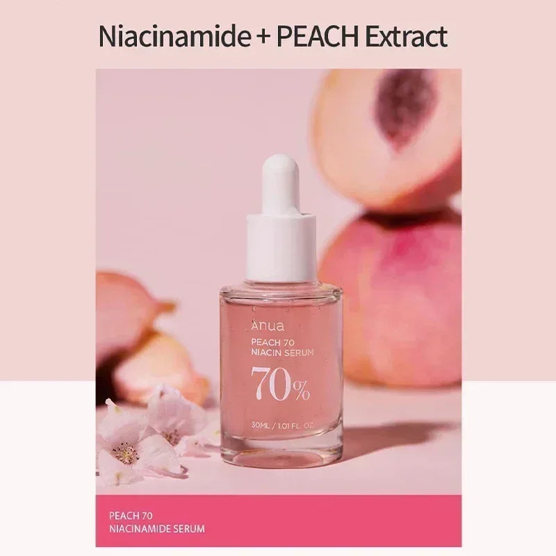 Korean Anua Skincare Products Heartleaf 77% Toner Pads Deep Cleaning Cleanser Fade Fine Lines Cream Peach Nicotinamide Essence