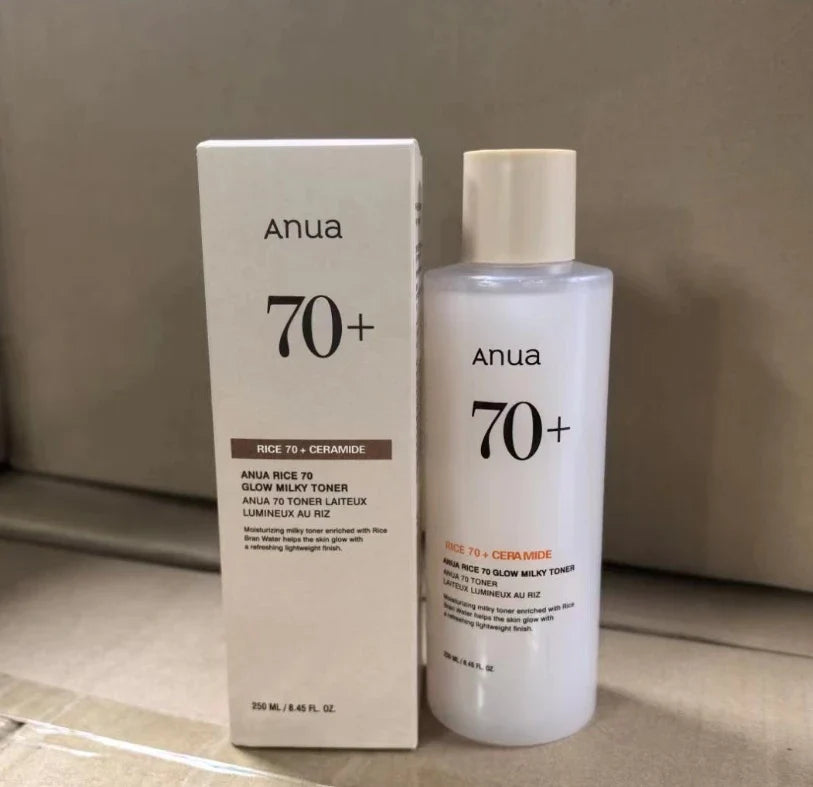 Anua Rice 70 Glowing Milky Toner Brightening Niacinamide Serum Toner Face Toner for Glass Skin Korean Skin Care Beauty Products