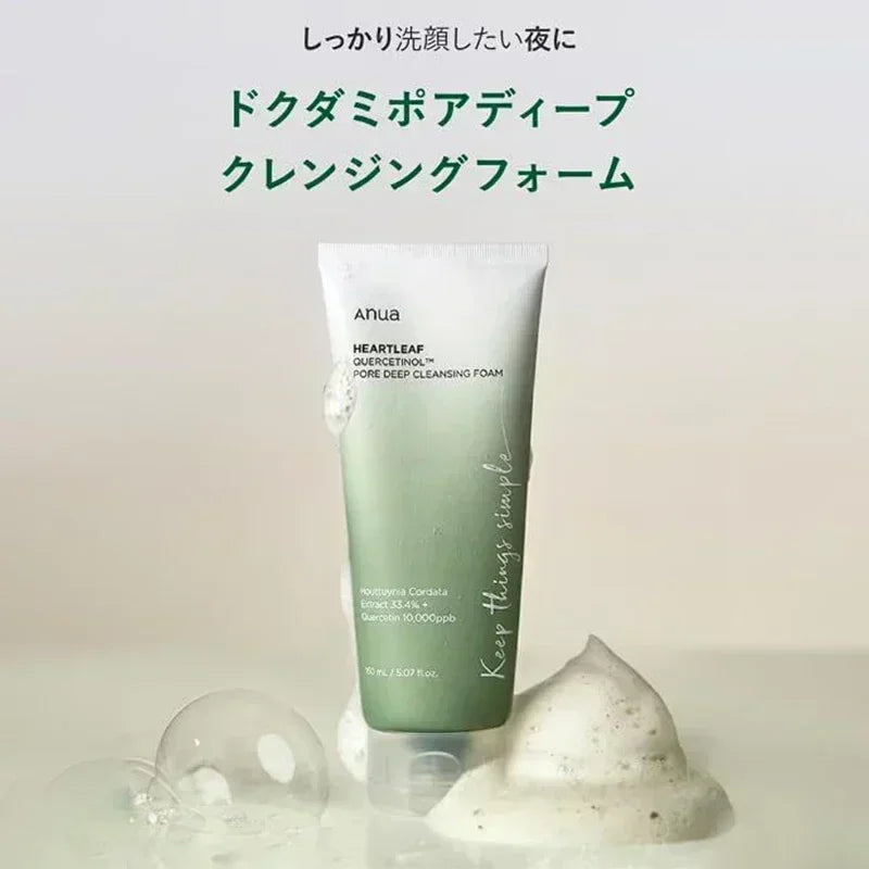 Korean Anua Skincare Products Heartleaf 77% Toner Pads Deep Cleaning Cleanser Fade Fine Lines Cream Peach Nicotinamide Essence