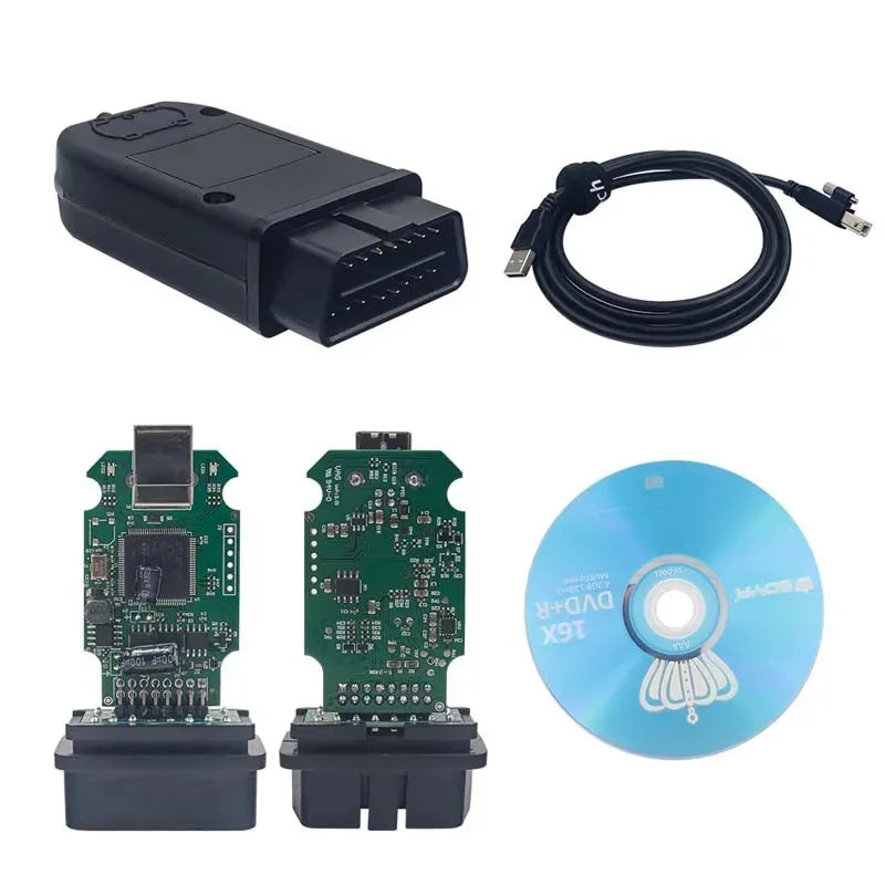 Best qualit 2025+ Real V2 VagCom Diagnostic Tool Update Online Unlimited VINS Vag Com HEX Usb Interface V25.3 Coding Function
