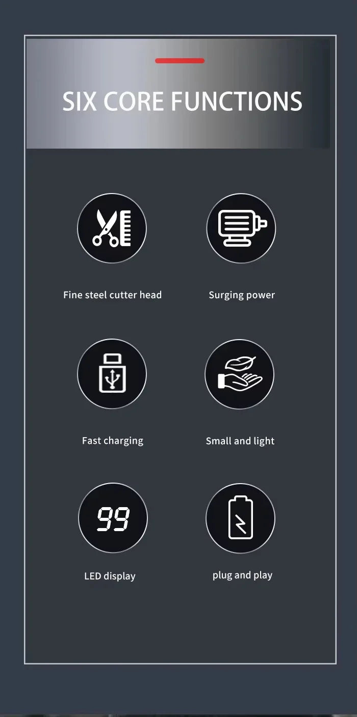 Kemei KM-2628 KM-678 KM-2024 Professional Electric Hair Clippers Beard Clipper Rechargeable Men's Shaver Hair Trimmer Kit