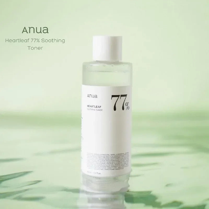 Korean Anua Heartleaf Skincare Set Moisturizing Toner Deep Cleansing Cleanser Pore Control Makeup Removal Oil Combination Set